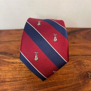 Jos. A. Banks Hand Sewn Silk Golf Themed Tie- Golf Bag - Athletic- Preppy